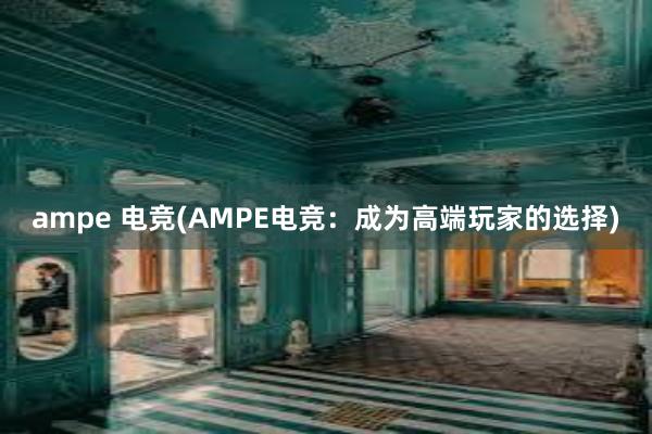 ampe 电竞(AMPE电竞：成为高端玩家的选择)