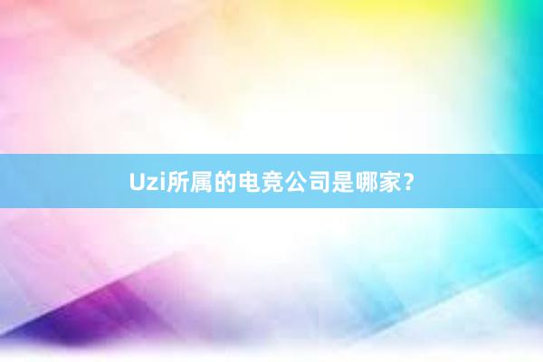 Uzi所属的电竞公司是哪家？